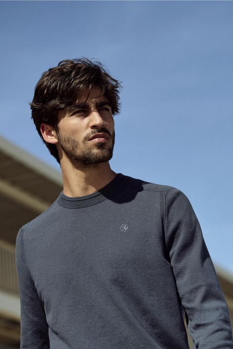 Cast Iron crewneck essential cotton stretch